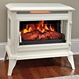 comfort smart ackson infrared electric fireplace in white