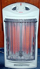 Image public domain via Wikimedia Commons. space heater